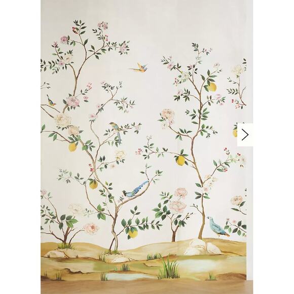 Anthropologie Blossom Chinoiserie Mural Wallpaper - Picture 1 of 3
